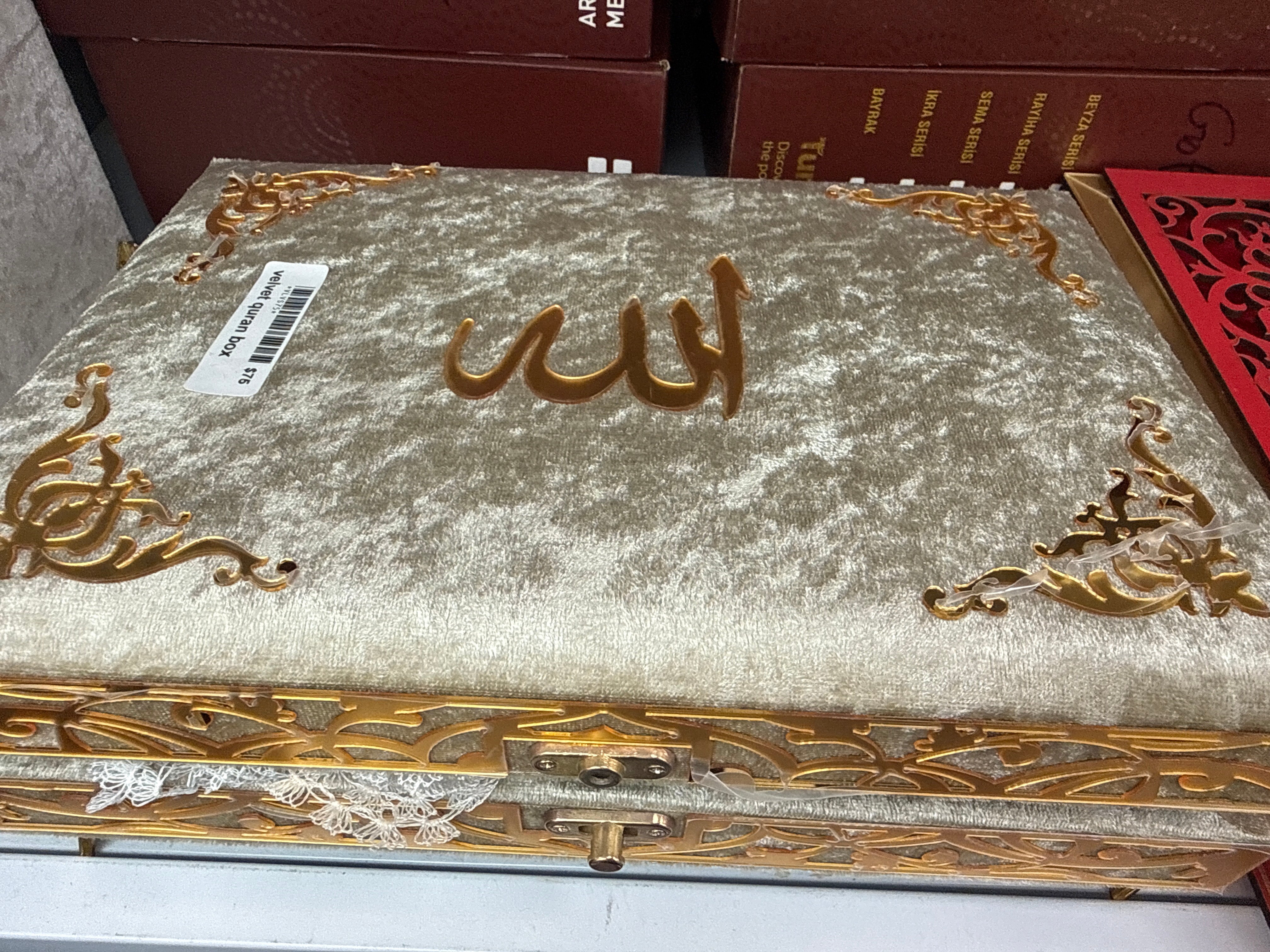 Velvet quran box