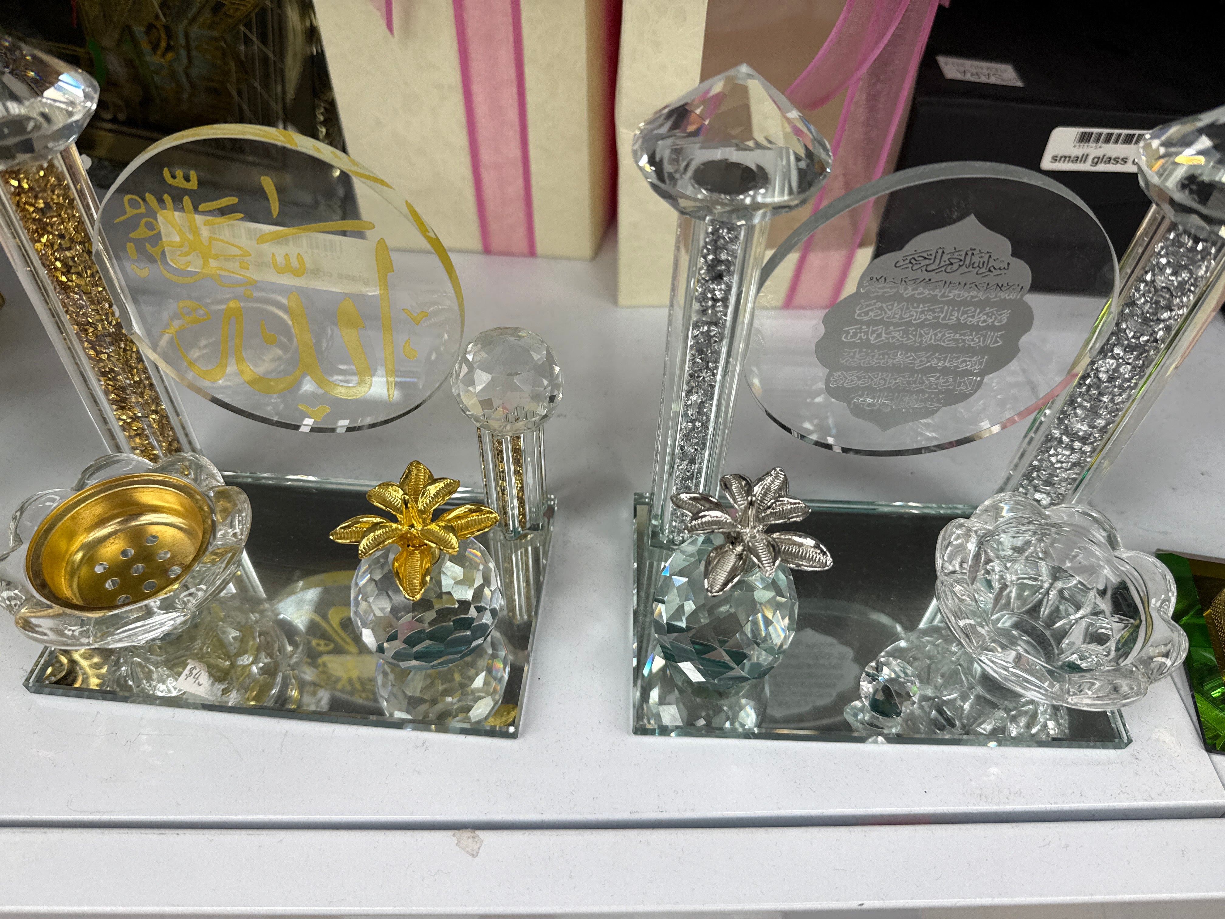 Glass craft with incence burner