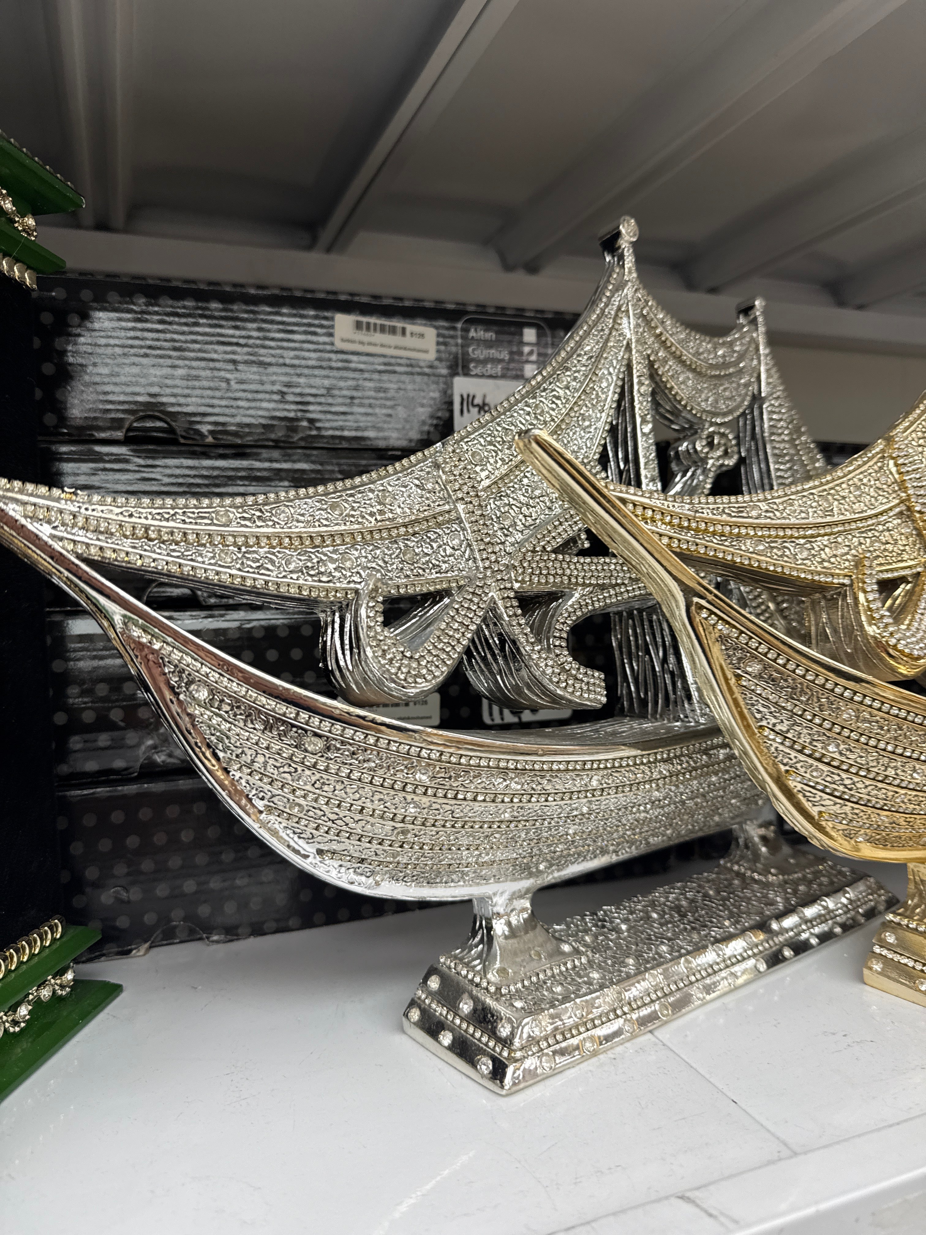 Turkish big silver decor allah&mohamed