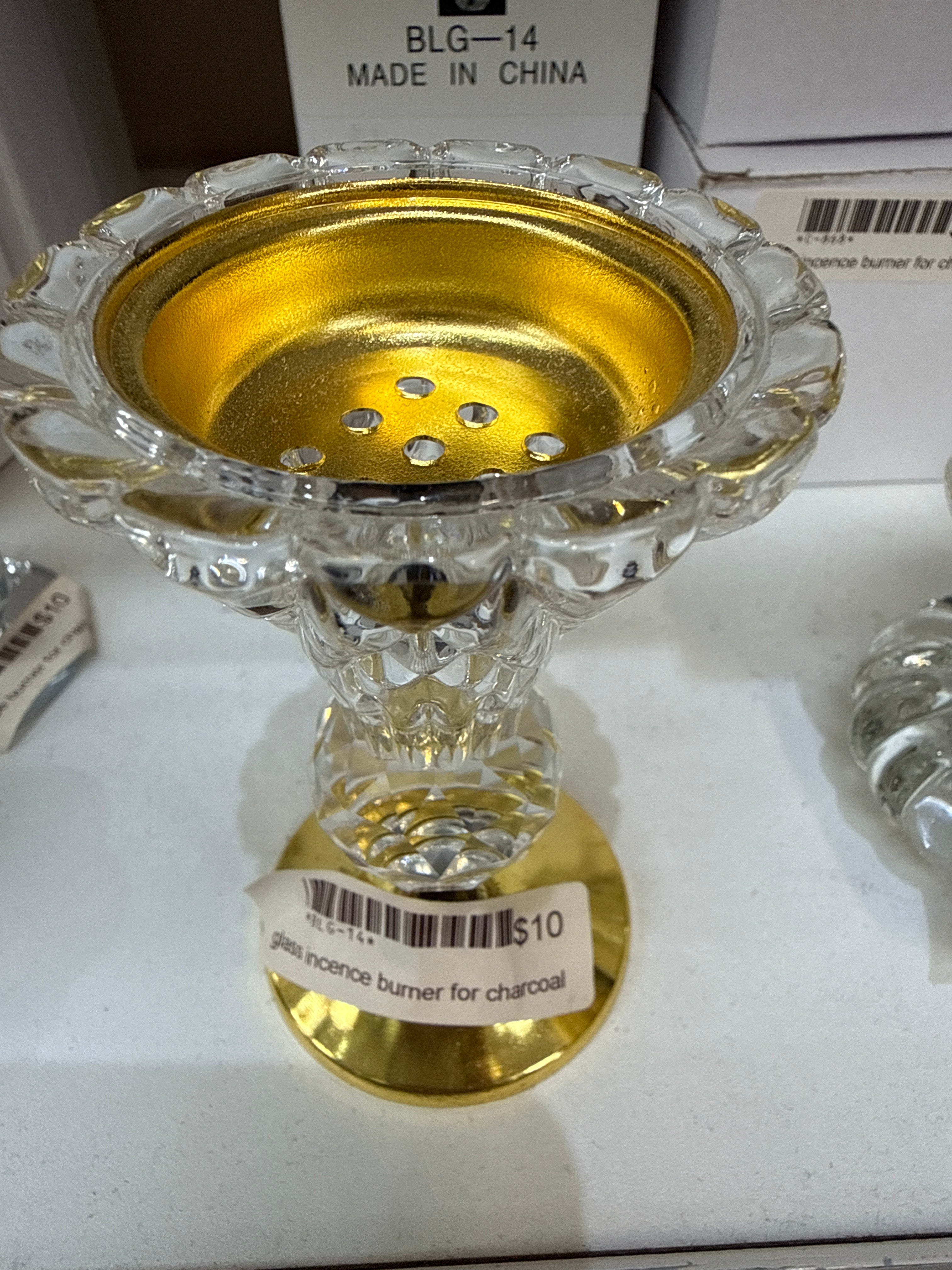 Glass incence burner