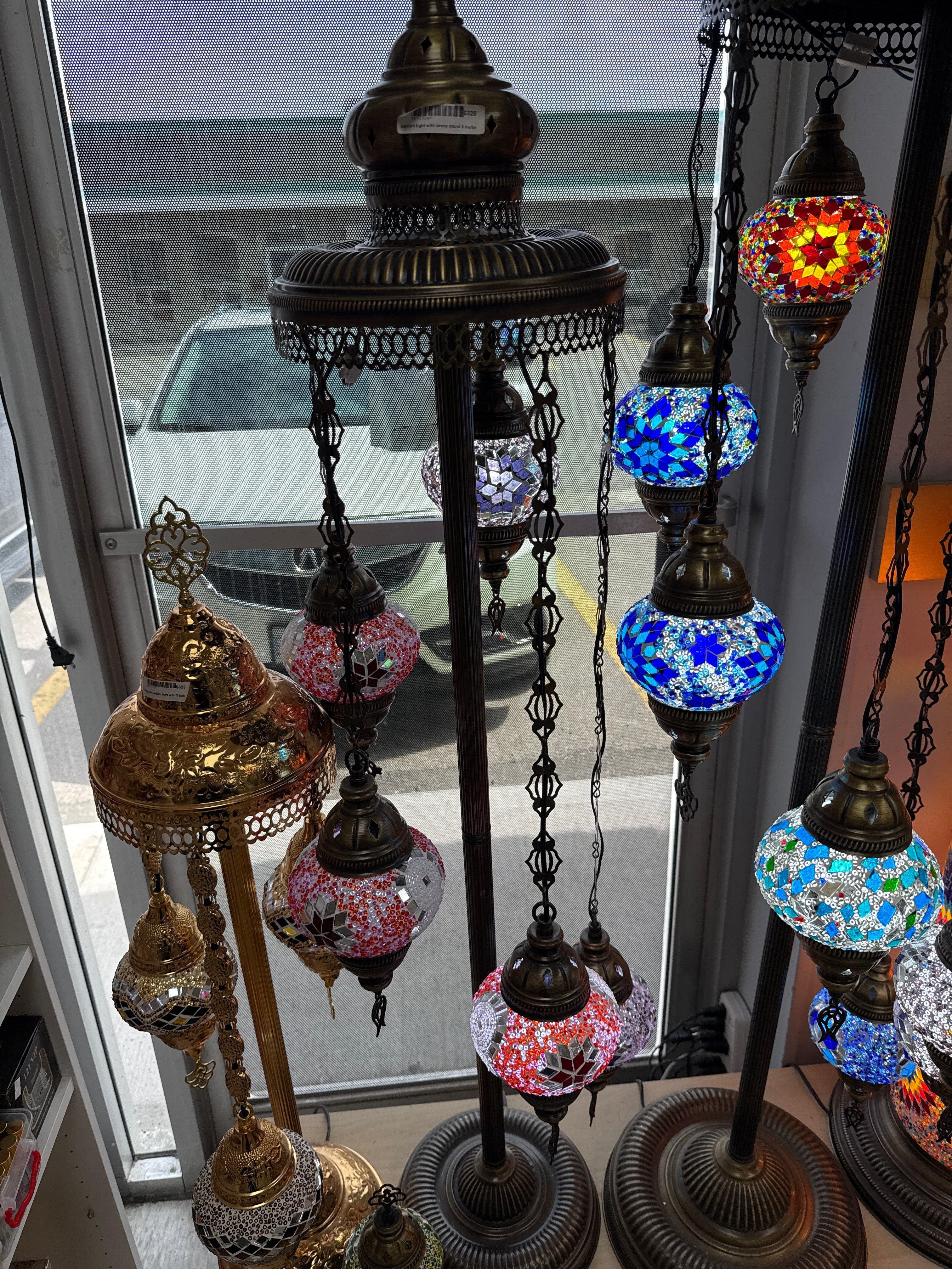 Ch5324 bronze stand 5 bulbs