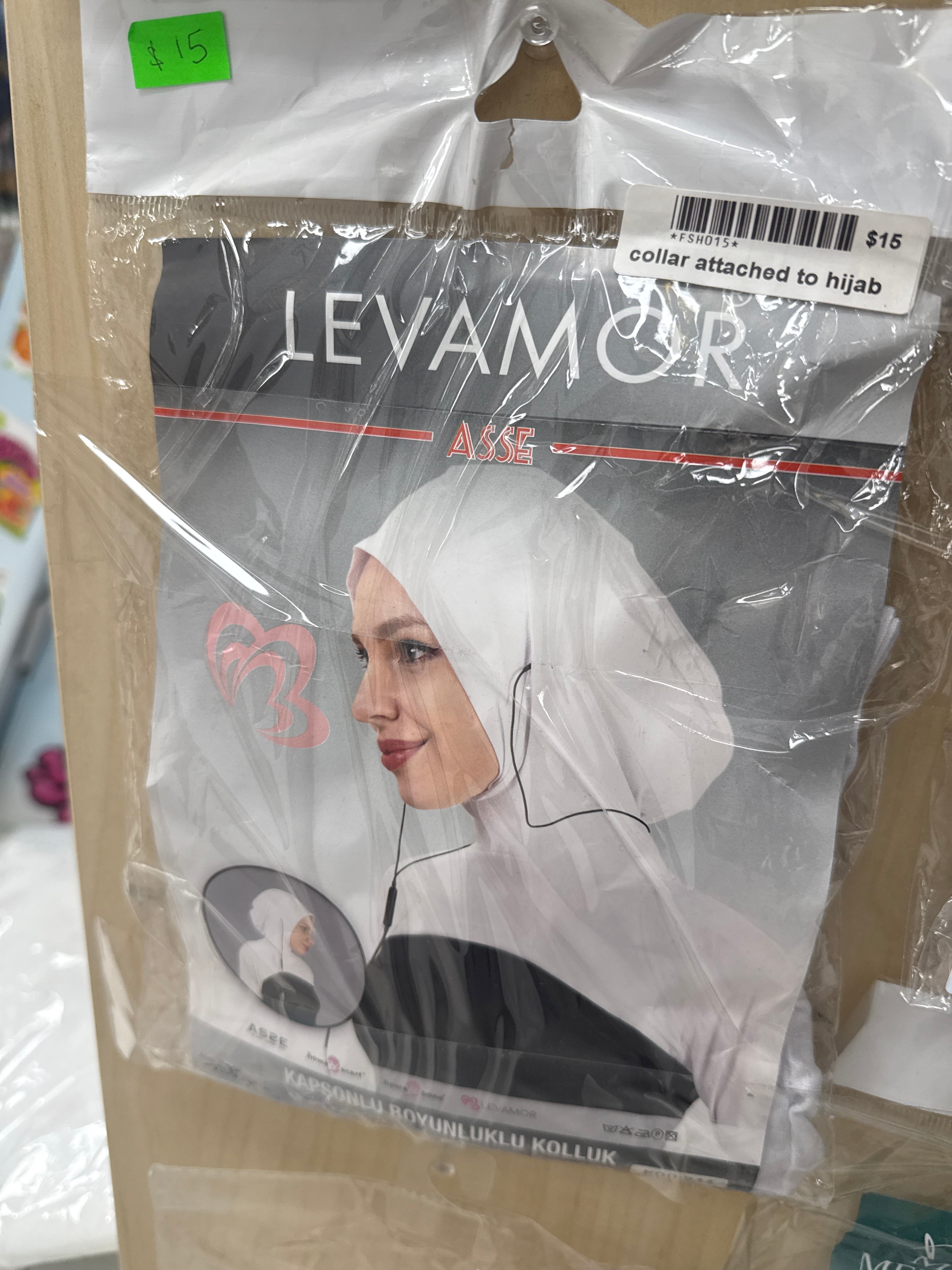 Collar attached to hijab