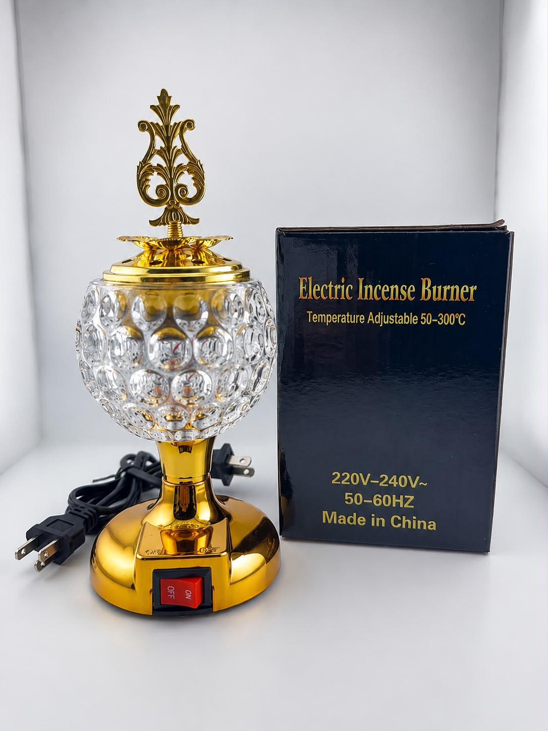 264-10 glass incence burner