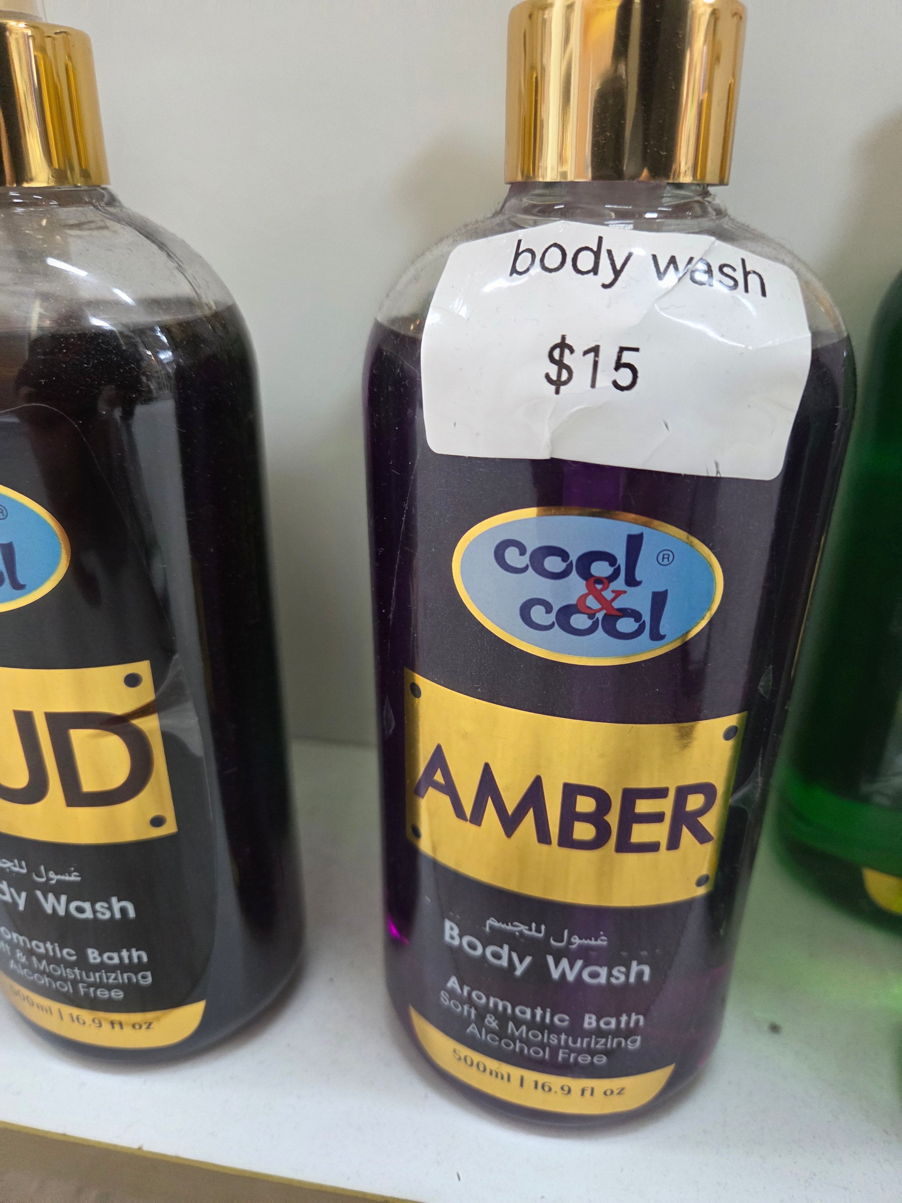 Amber body wash