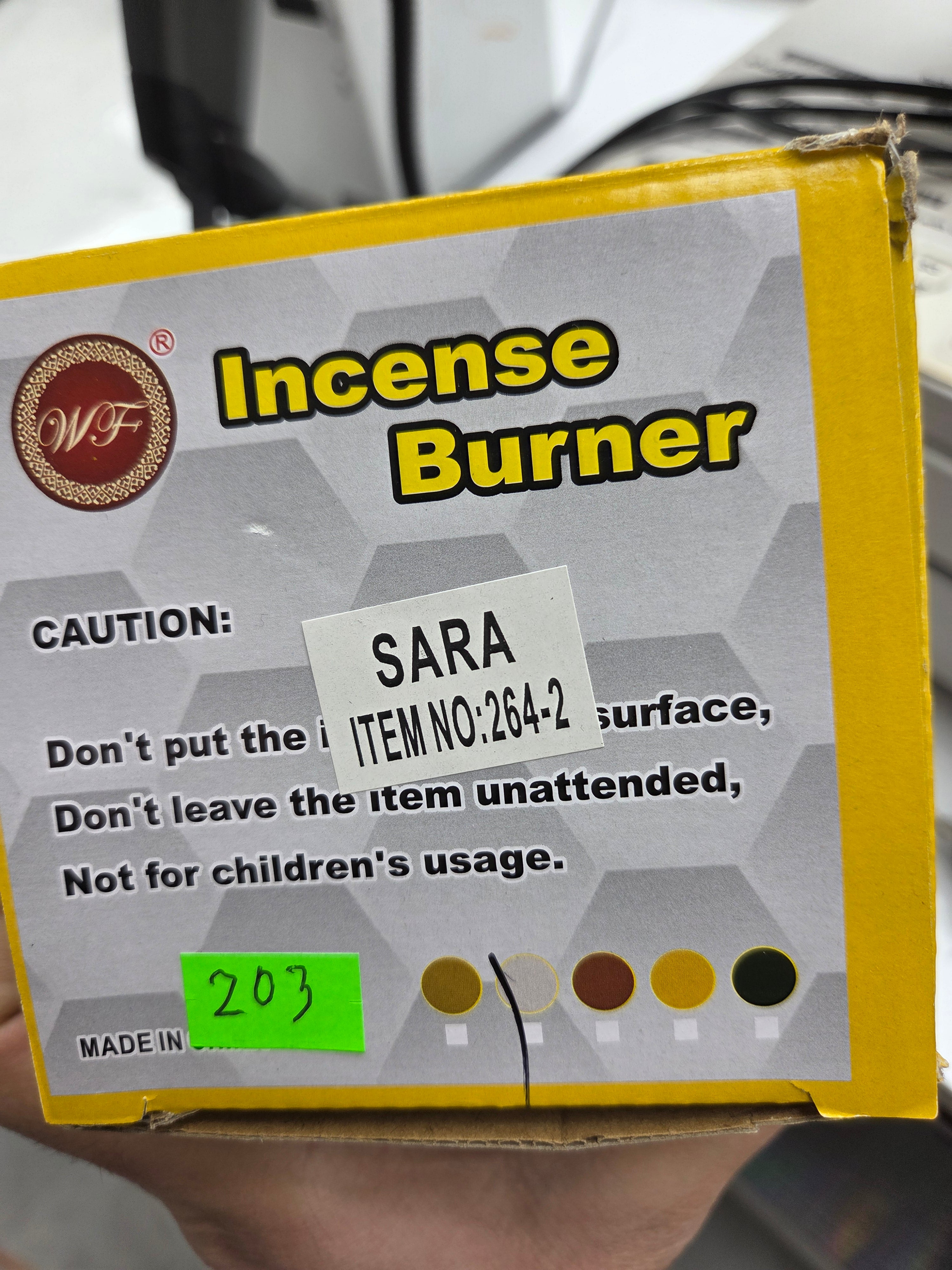 Exagon incence burner 264-2 and 301-2