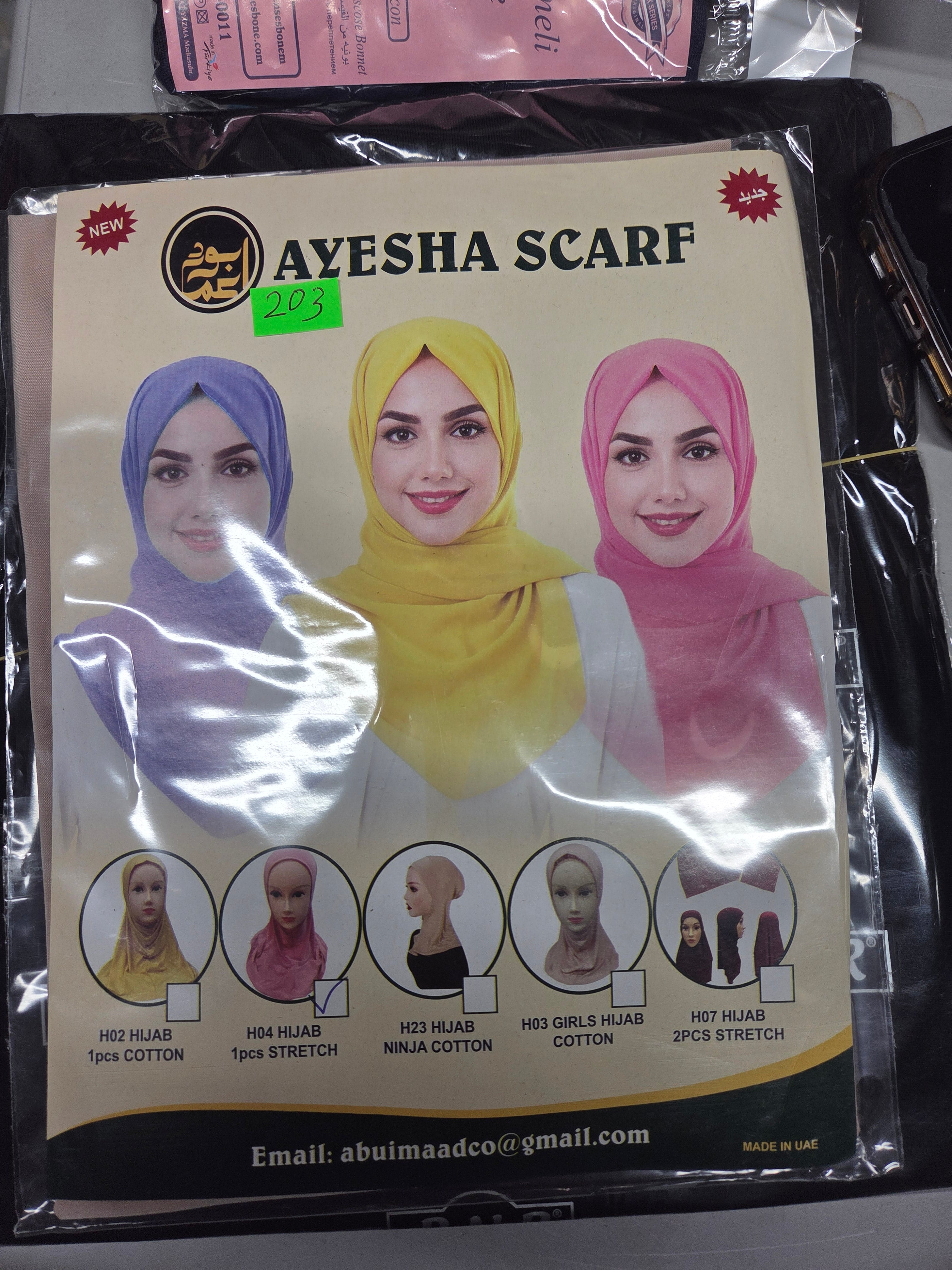 Likra hijab 1 piece
