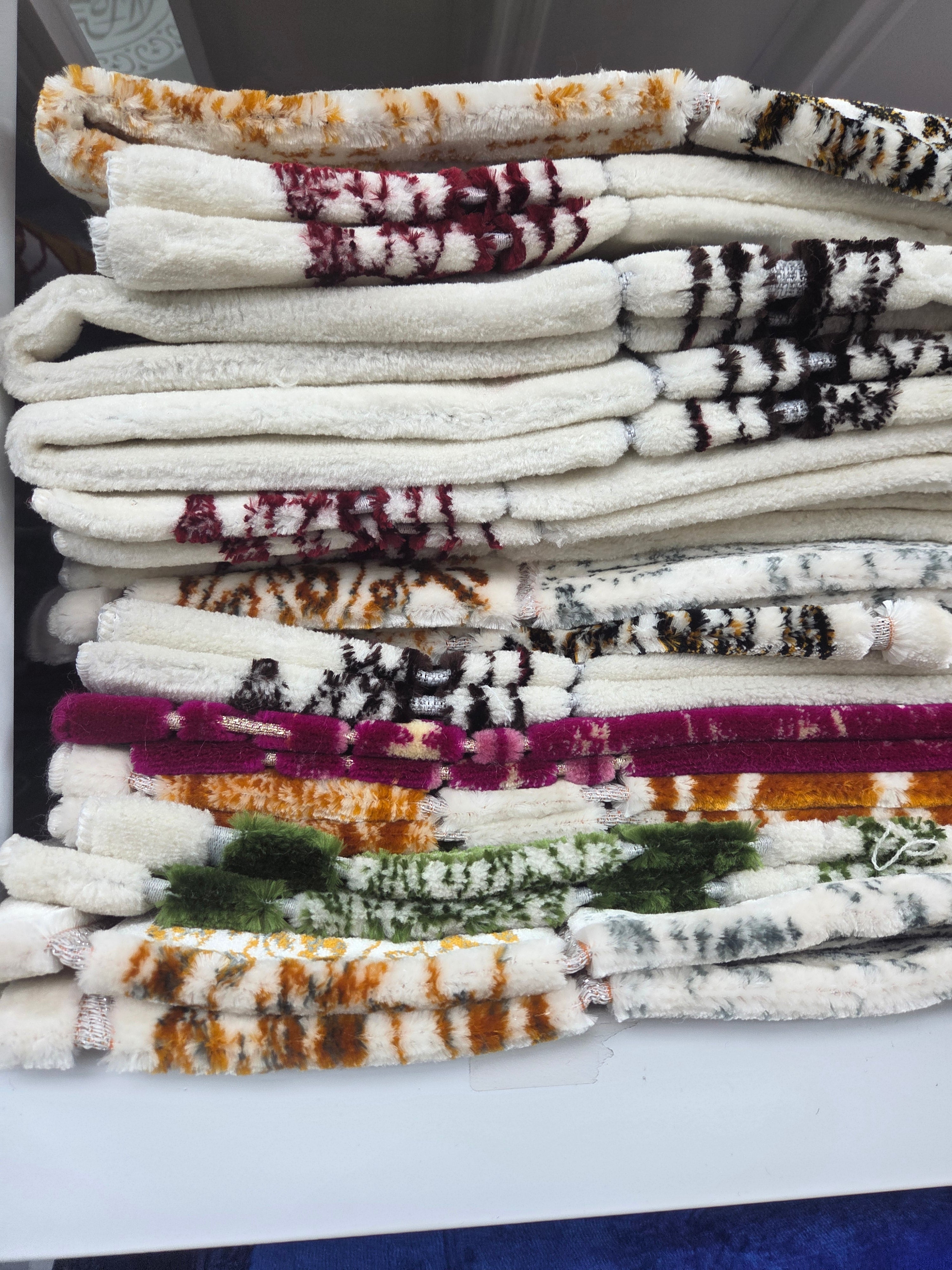 Turkish velvet prayer mat
