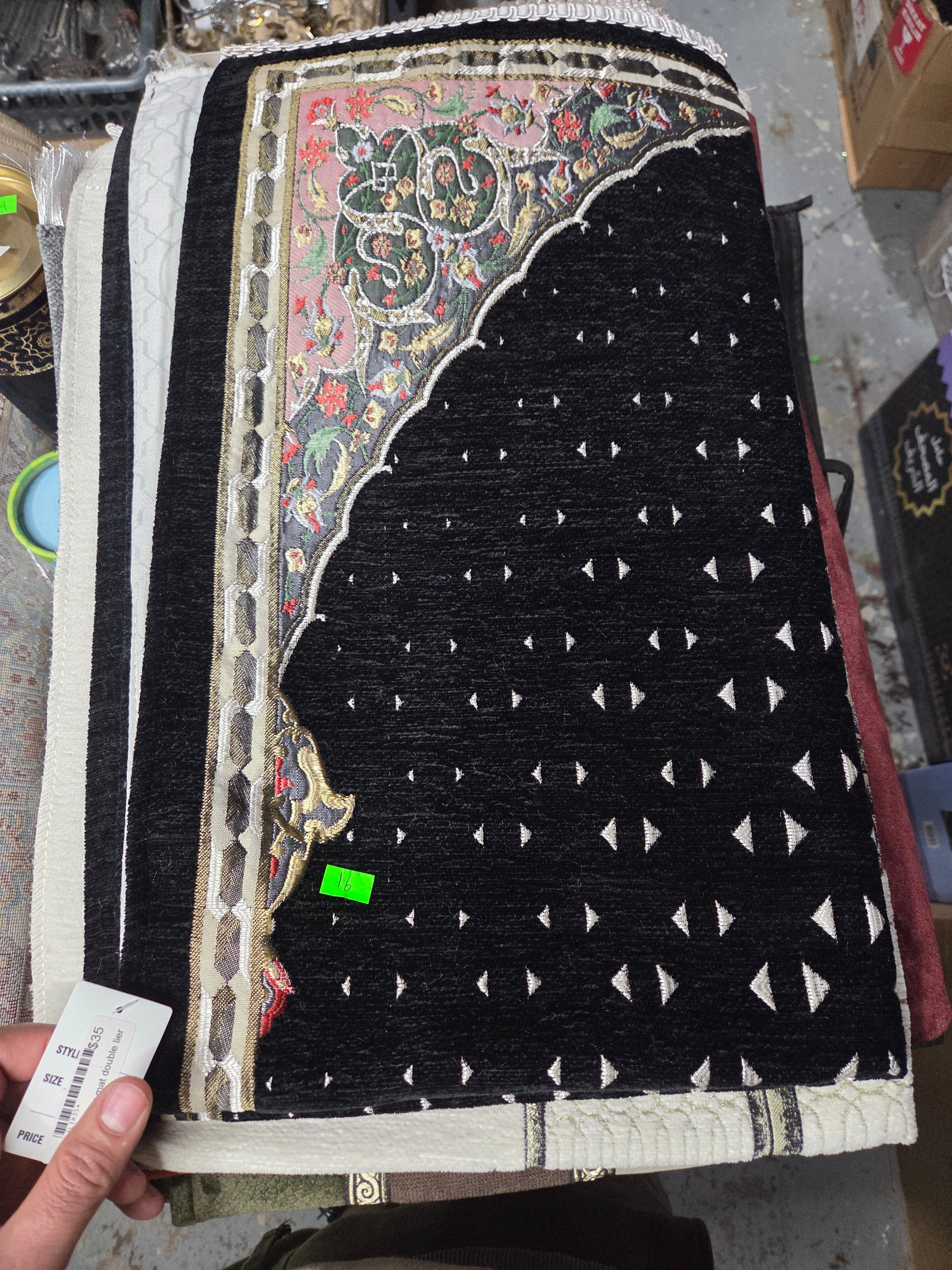 Turkish prayer mat double lier