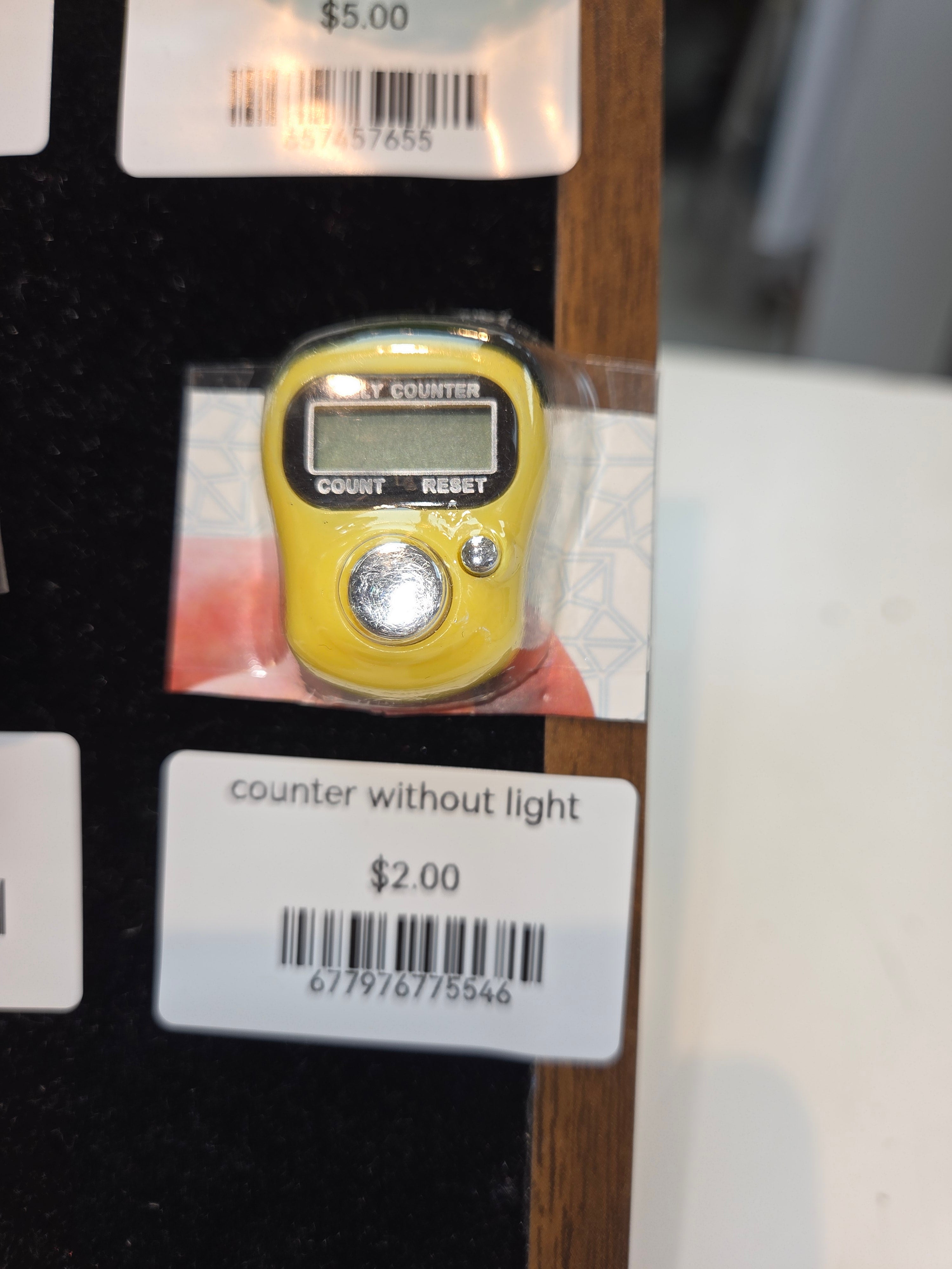 Counter without light